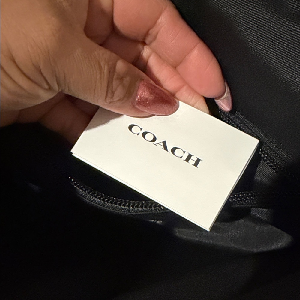 Coach Black Leather Messenger Bag - Picture 11 of 11
